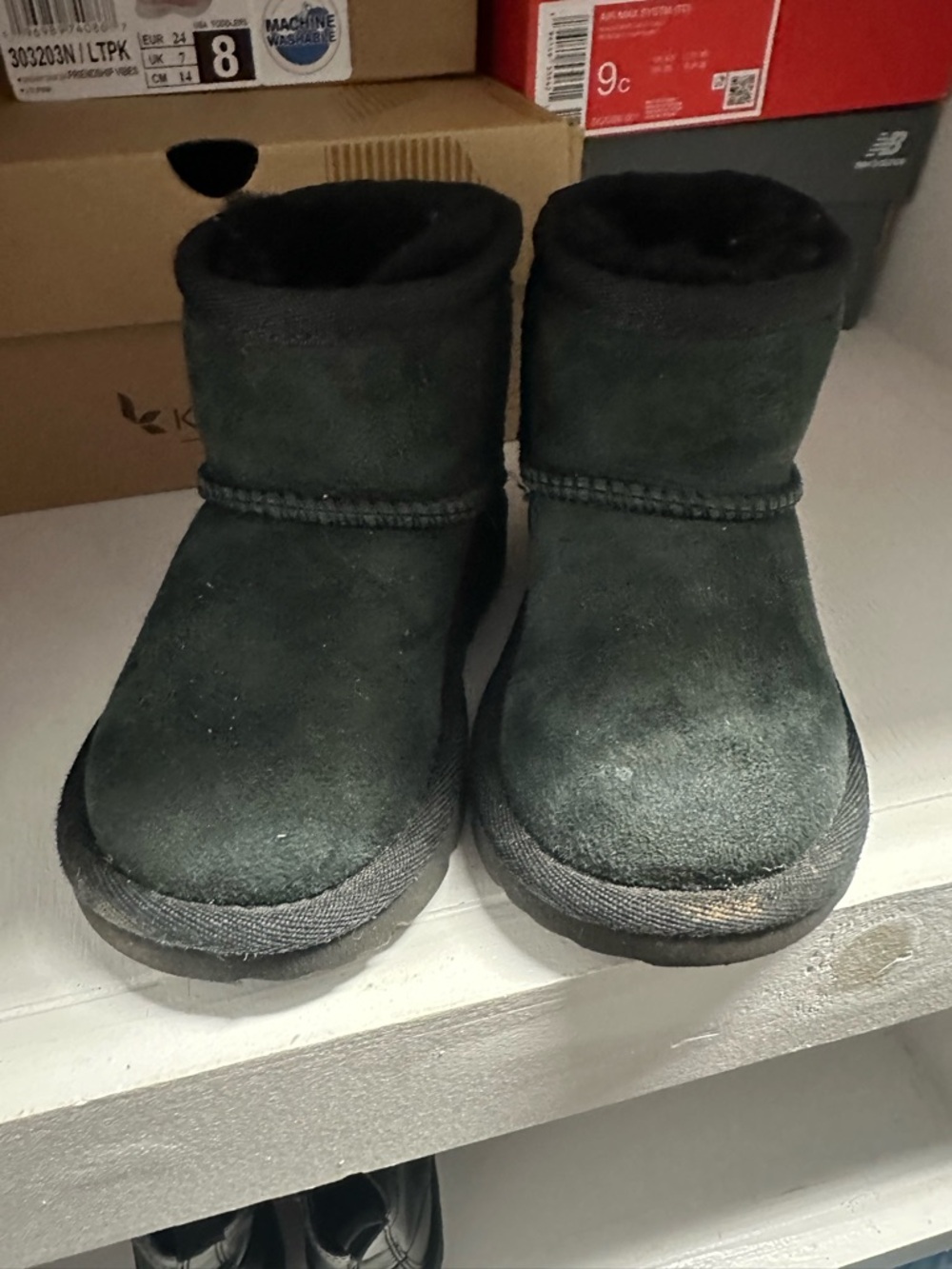 uggs Cozy Suede Ankle Boots in Dark Green